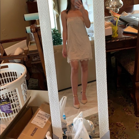Lulus Dresses & Skirts - Lulu’s Nude Lace Dress